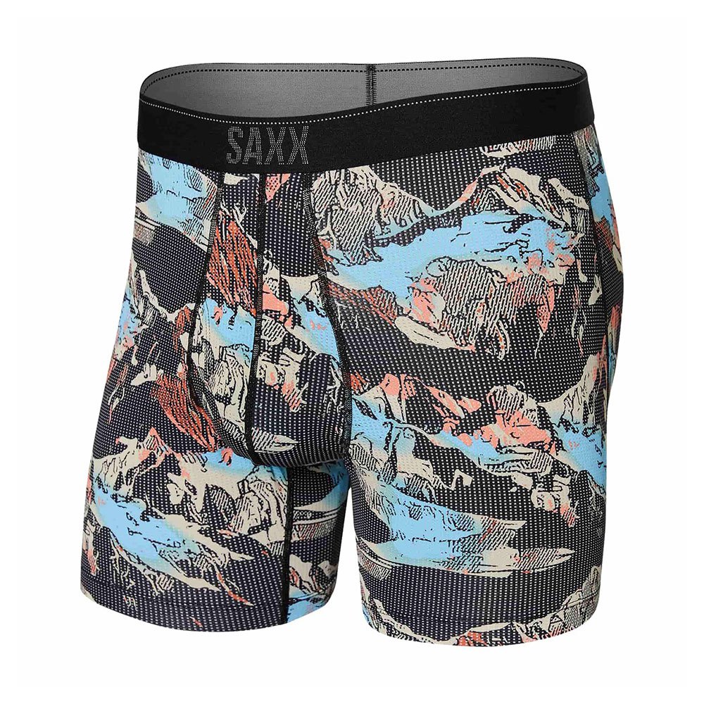 Купить SAXX Underwear SXBB70F.MOB.XL Боксёр Quest Fly Многоцветный Black Mountainscape XL 7ft.ru в интернет магазине Семь Футов