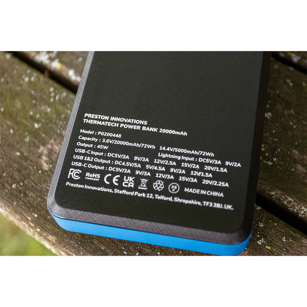 Купить Preston innovations P0200448 Termatech 20000mAh Внешний аккумулятор Бесцветный Black 7ft.ru в интернет магазине Семь Футов