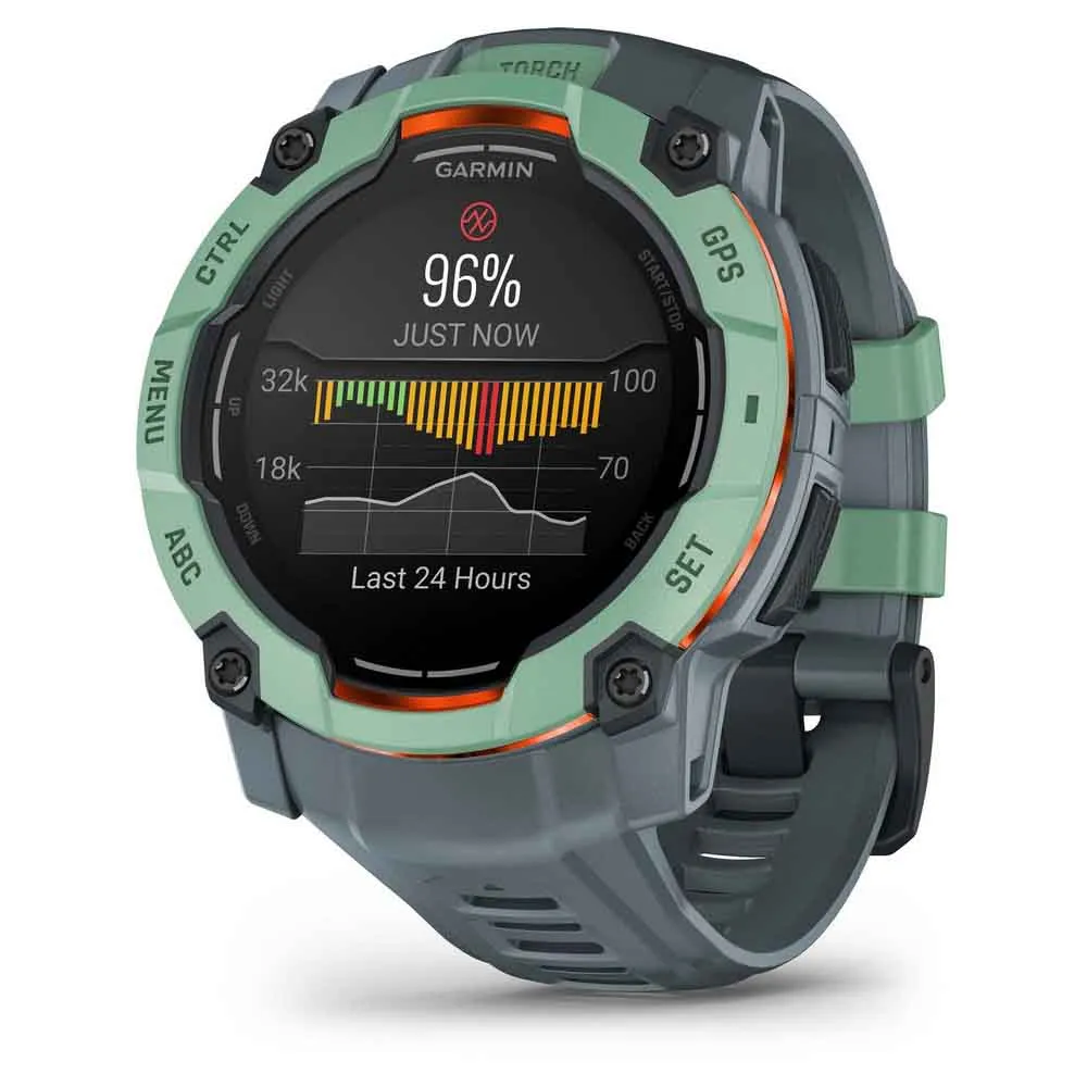 Купить Garmin 010-03020-01 Часы Instinct 3 50 mm Amoled Зеленый  Green / Grey 7ft.ru в интернет магазине Семь Футов