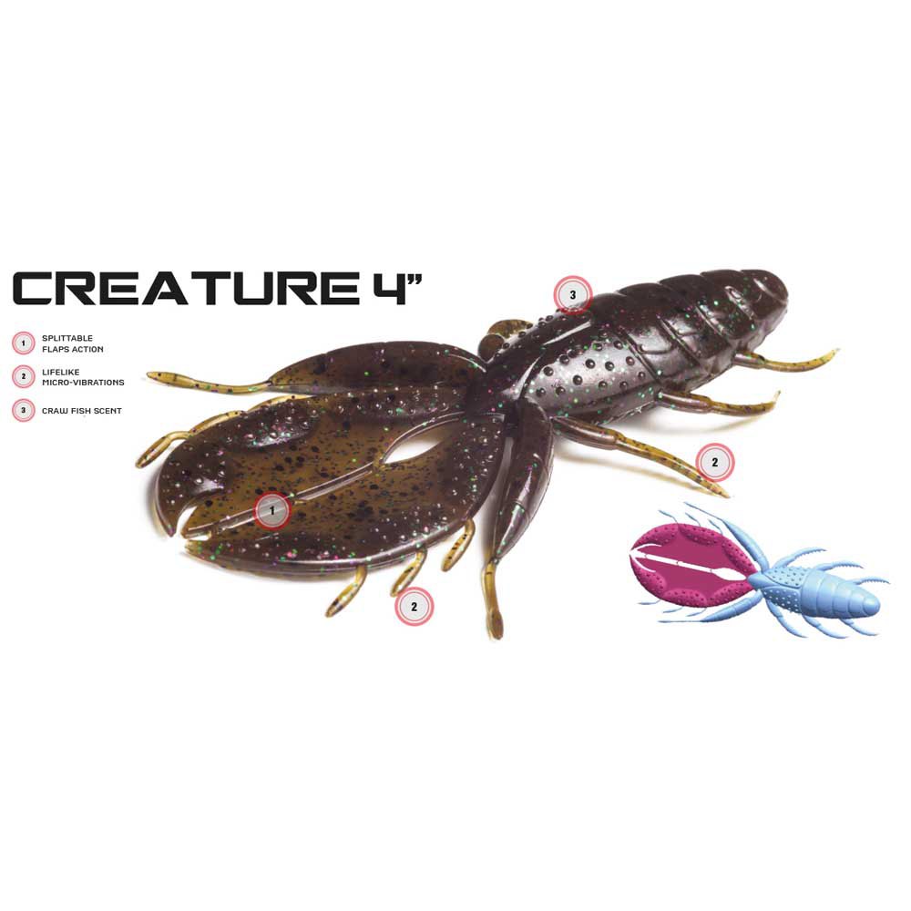 Купить Molix MOCR4-18 Creature 100 Mm 5 единицы измерения Голубой Bloody Pumpkin 7ft.ru в интернет магазине Семь Футов