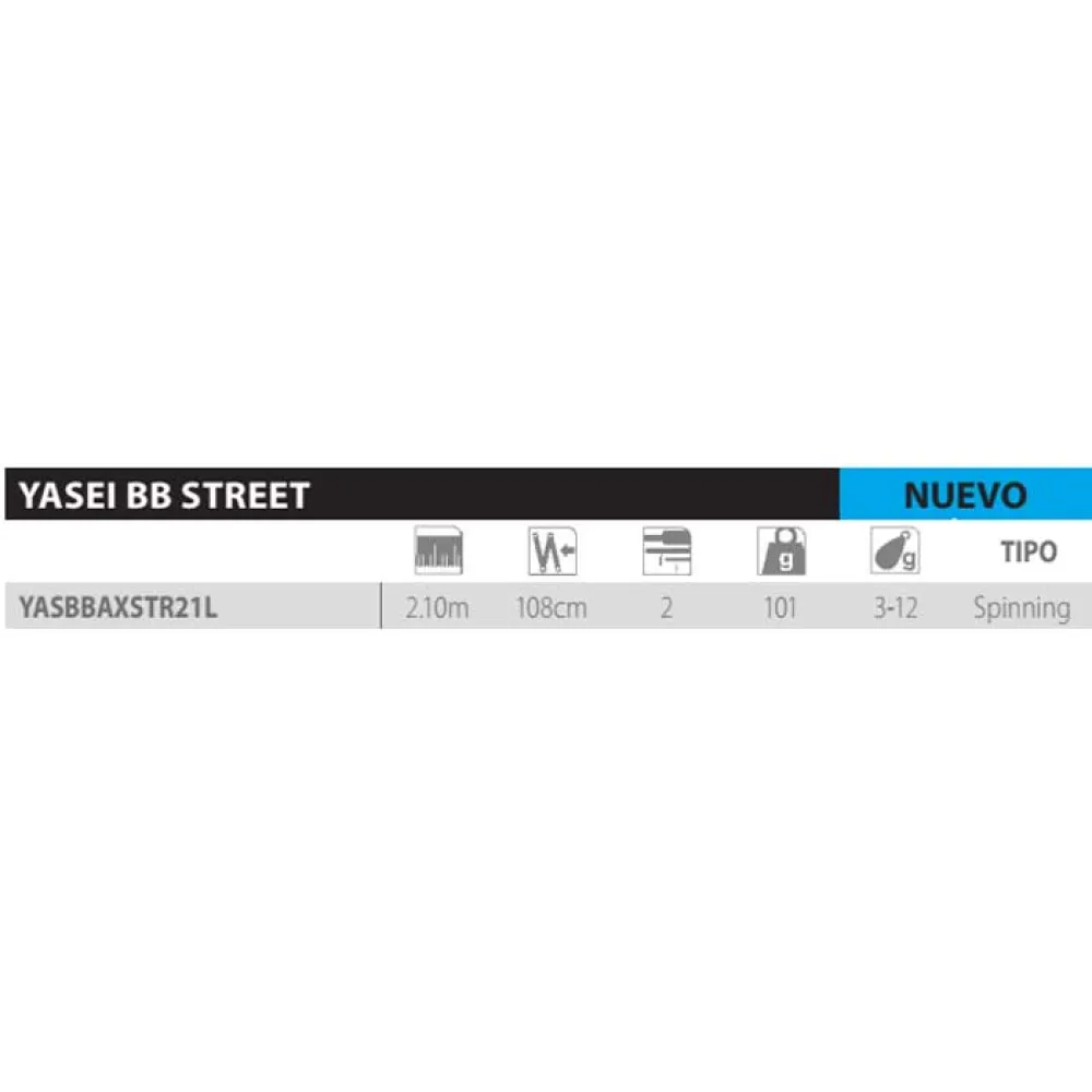 Купить Shimano fishing YASBBAXSTR21L спиннинговое удилище Yasei BB Street Black 2.10 m 7ft.ru в интернет магазине Семь Футов