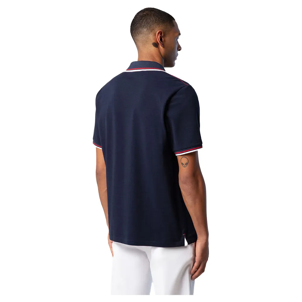 Купить North sails 692439-0802-XL Поло с короткими рукавами Logo 692439 Голубой Navy Blue XL 7ft.ru в интернет магазине Семь Футов