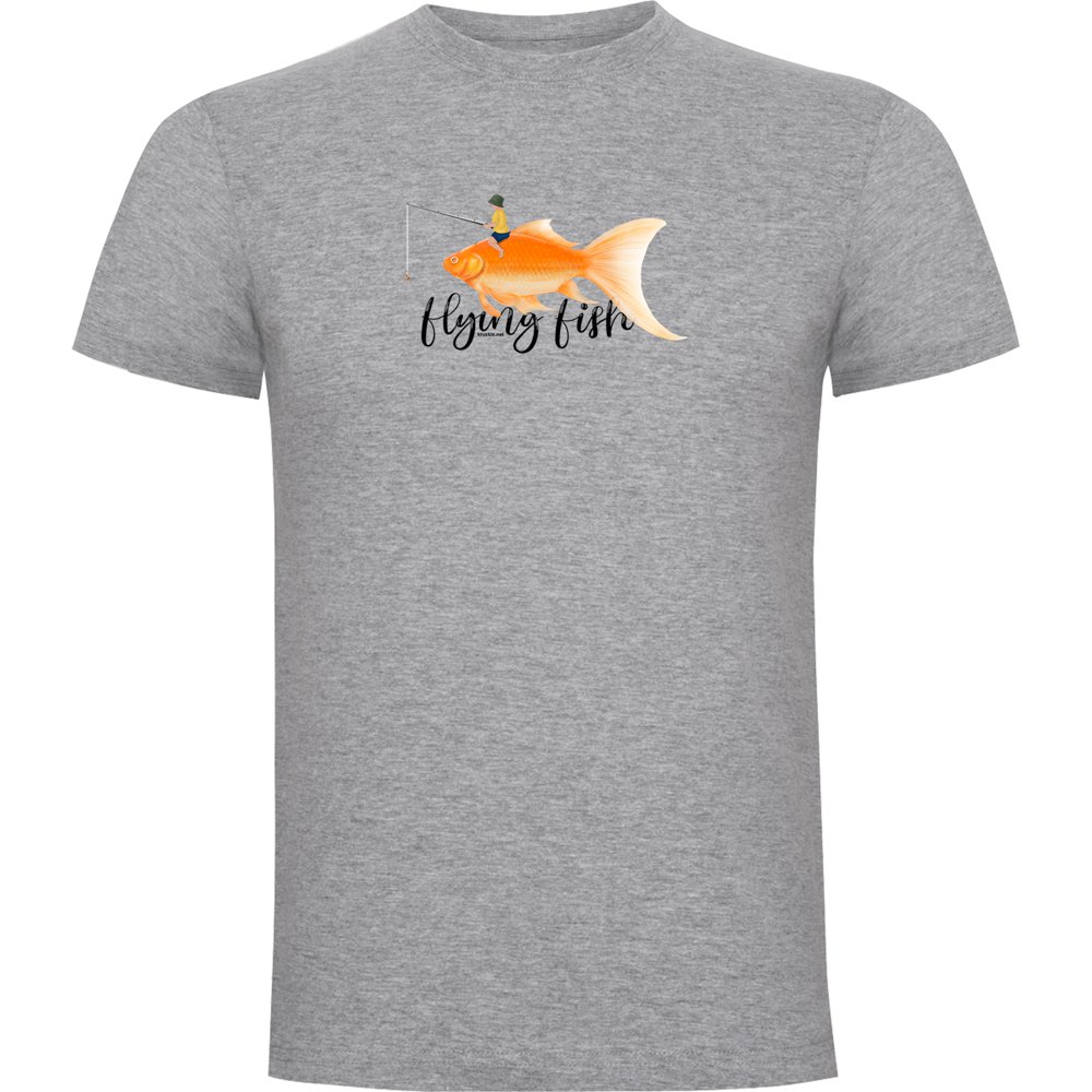 Купить Kruskis CA65500658K190 Футболка с коротким рукавом Flying Fish Серый Heather Grey 3XL 7ft.ru в интернет магазине Семь Футов