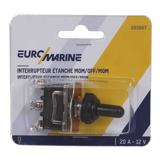 Купить Euromarine 000667 MOM-Off-MOM 20A 12V Водонепроницаемый рычажный переключатель Серебристый Grey 7ft.ru в интернет магазине Семь Футов