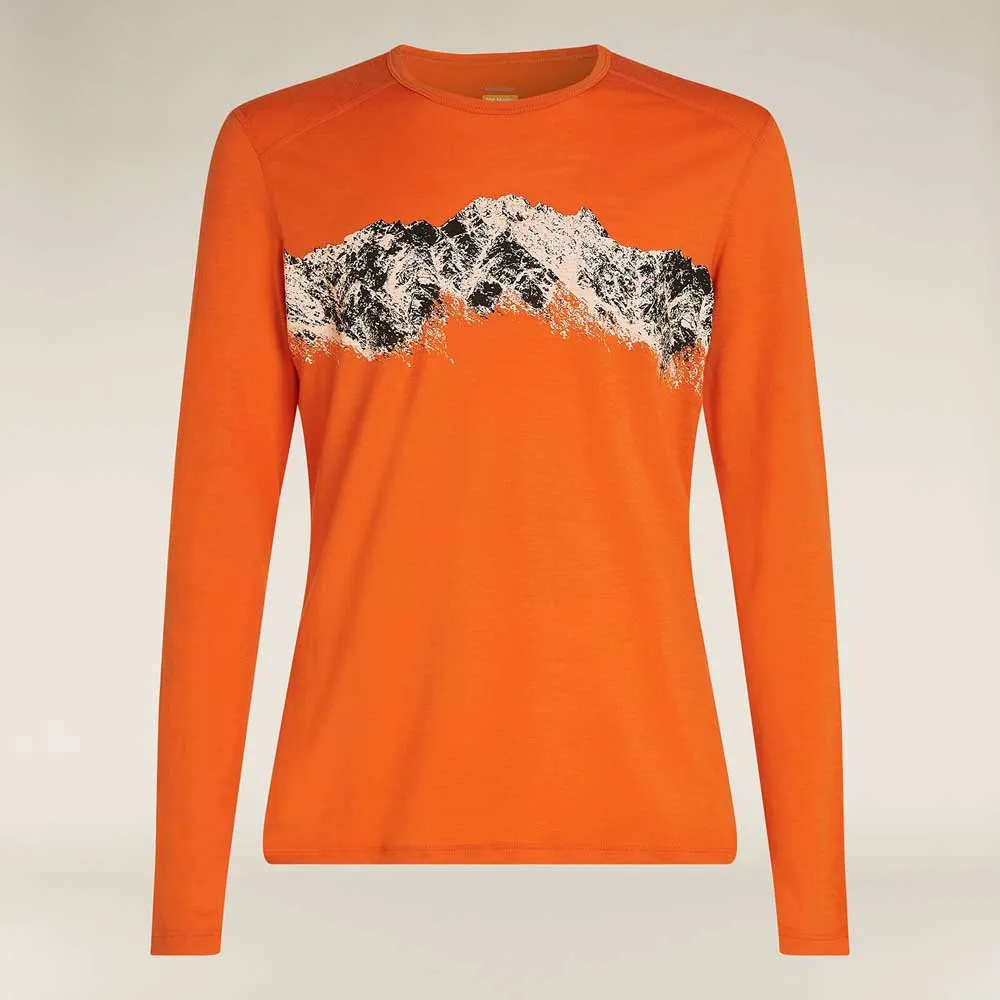 Купить Icebreaker 0A56QU05NXL Базовый слой с длинным рукавом Merino 200 Oasis Remarkables Оранжевый Blaze XL 7ft.ru в интернет магазине Семь Футов