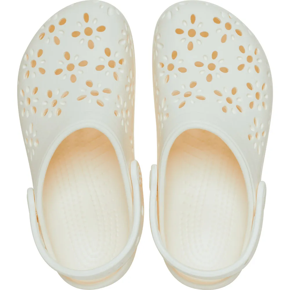 Купить Crocs 210927-0wv-m9/w11 Деревянные башмаки Classic Floral Cut Out Chalk 35x25x15 EU 42 7ft.ru в интернет магазине Семь Футов