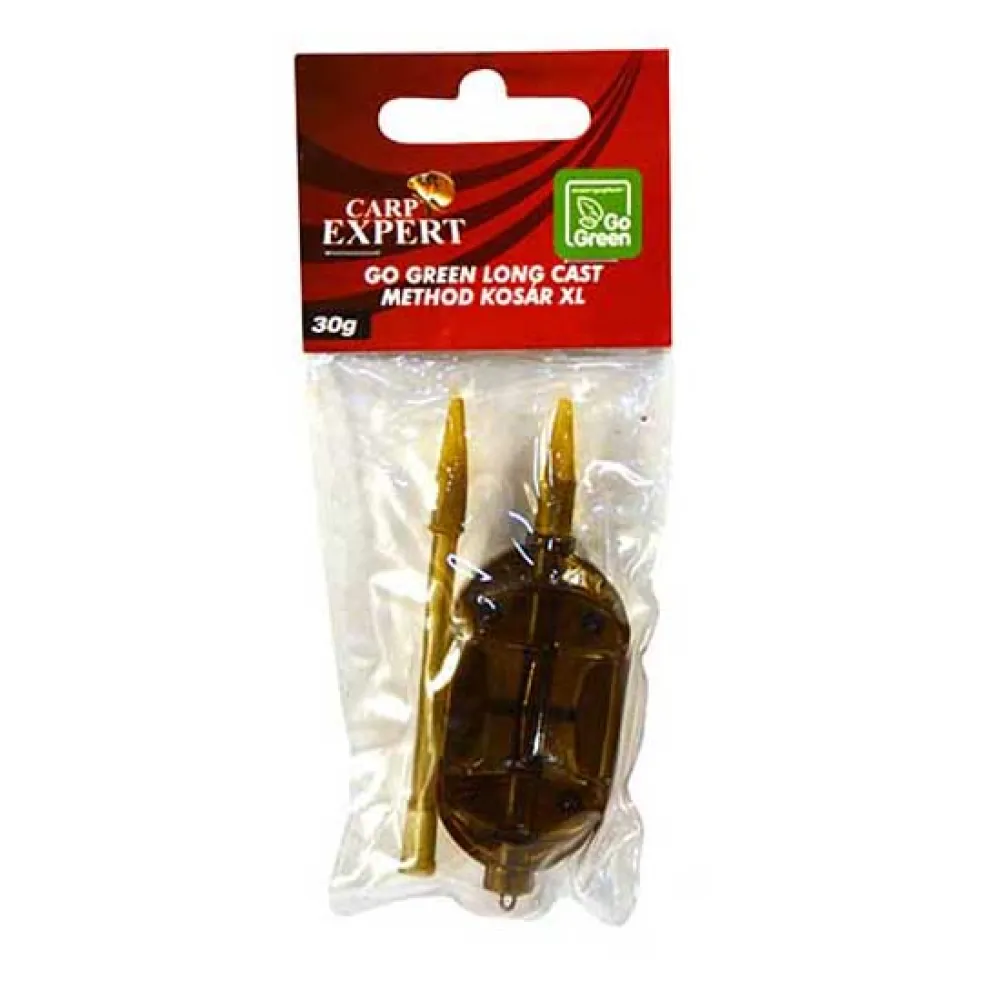 Купить Carp expert 58408-040 метод фидер Go Green Long Cast Method XL Green 40 g 7ft.ru в интернет магазине Семь Футов