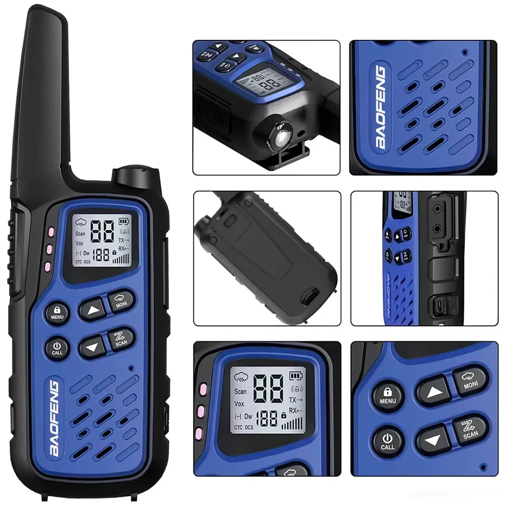 Купить Baofeng radbafkro0020 рация Bf-T25E 2 Единицы Dark Blue / Black 25x12x8 7ft.ru в интернет магазине Семь Футов