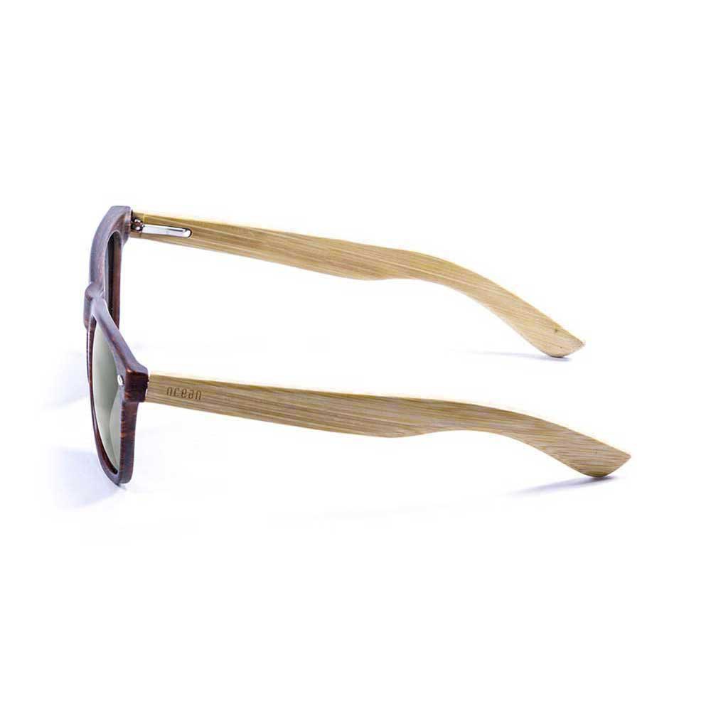 Купить Ocean sunglasses 50000.3 Деревянные поляризованные солнцезащитные очки Beach Brown / Smoke 7ft.ru в интернет магазине Семь Футов