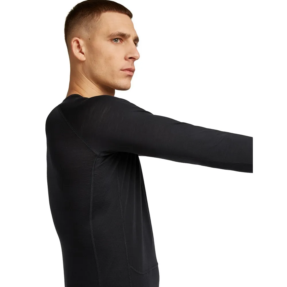 Купить Icebreaker 0a579i001/s Базовый слой с длинным рукавом Merino Blend 125 ZoneKnit™ Crewe Black 30x25x2 7ft.ru в интернет магазине Семь Футов
