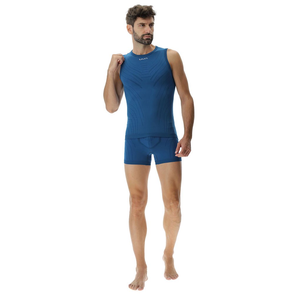 Купить UYN U100167-K662-XXL Безрукавная базовая футболка Motyon 2.0 Голубой Blue Poseidon 2XL 7ft.ru в интернет магазине Семь Футов