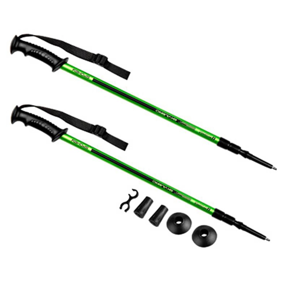 Купить Spokey 927902 Ekvilibro Поляки Серебристый  Black / Green 105-135 cm 7ft.ru в интернет магазине Семь Футов