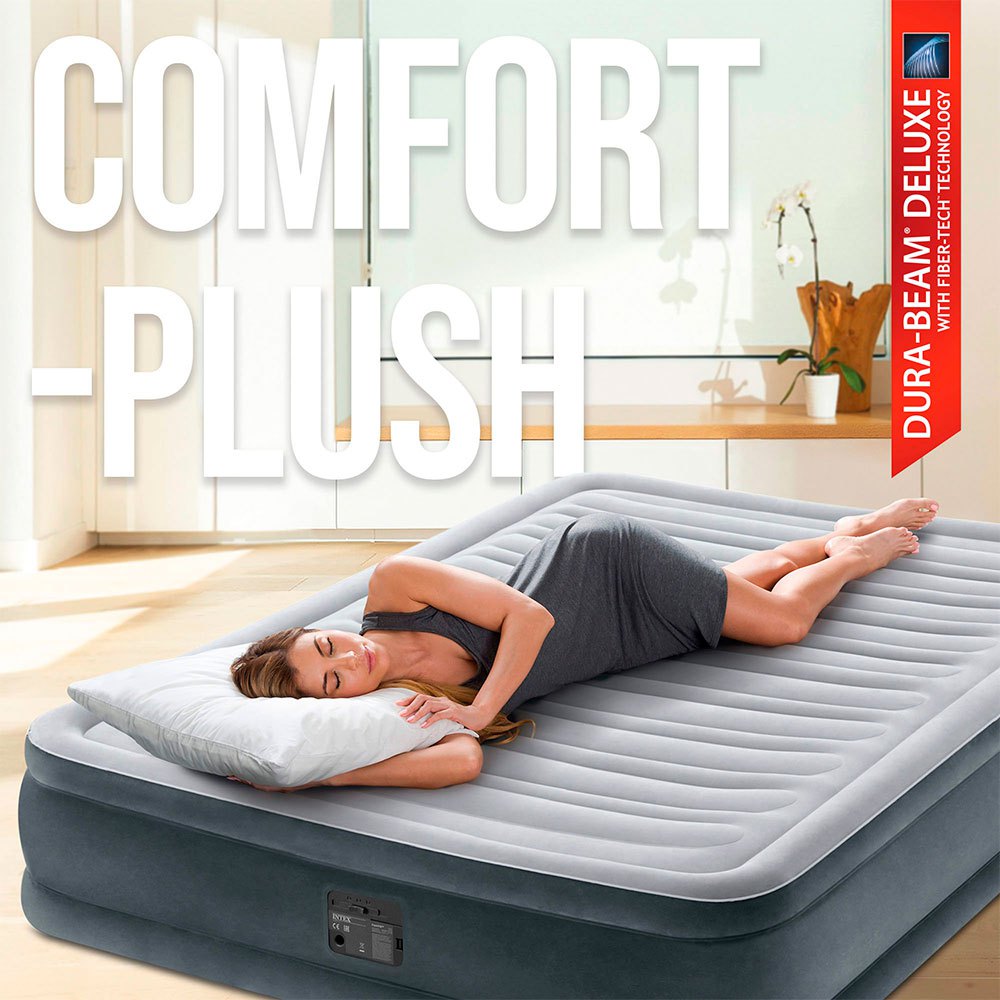 Купить Intex 64414 Fibertech Comfort Plush Матрас Серый 7ft.ru в интернет магазине Семь Футов