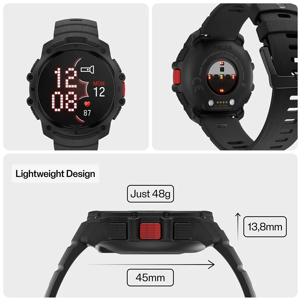 Купить Polar 900116713 Смарт-часы Street X Black 20x10x5 S-L 7ft.ru в интернет магазине Семь Футов
