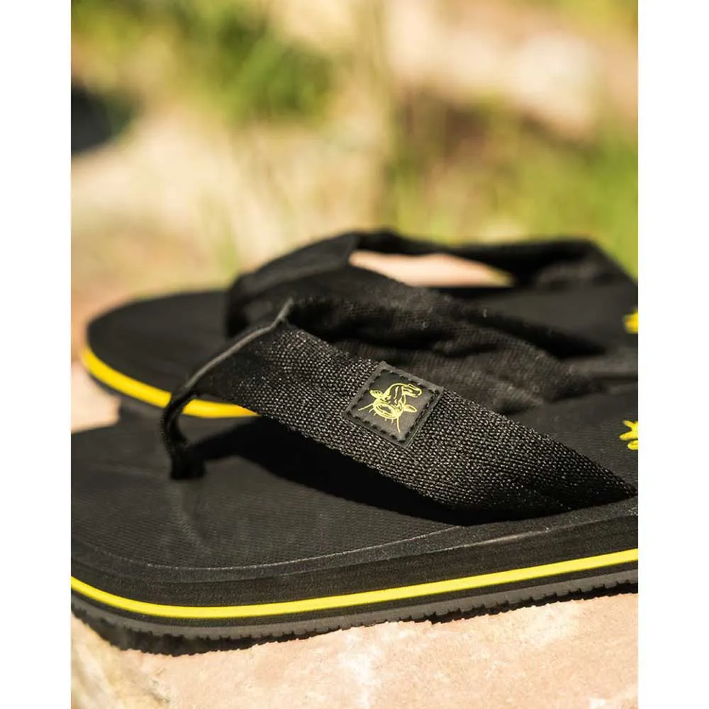 Купить Black cat bo500091 Шлёпанцы Logo Black / Yellow 32x20x10 EU 44 7ft.ru в интернет магазине Семь Футов
