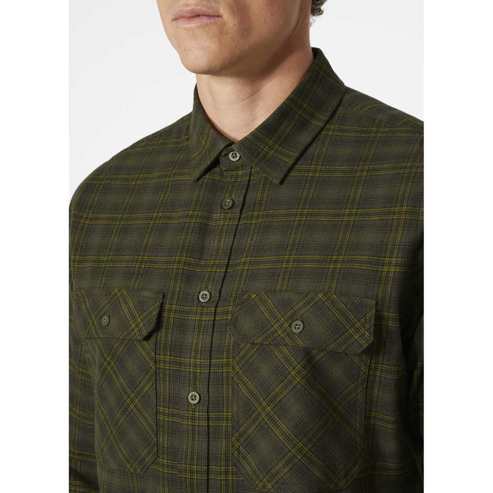 Купить Helly hansen 62731_431-L Футболка Lokka Organic Flannel Зеленый Utility Green Classic Plai L 7ft.ru в интернет магазине Семь Футов