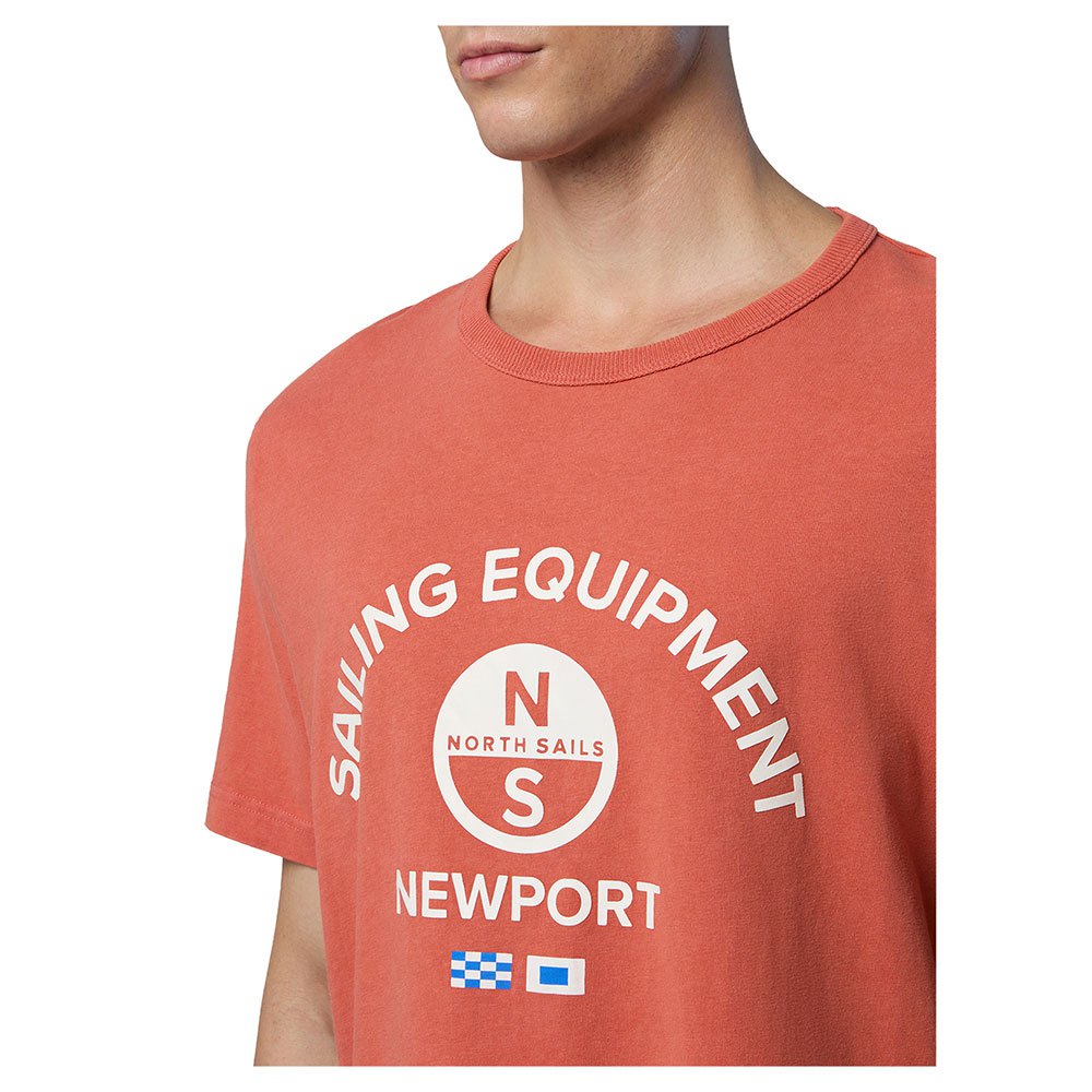 Купить North sails 692862-0722-XS Футболка с коротким рукавом Print Оранжевый Orange Spice XS 7ft.ru в интернет магазине Семь Футов