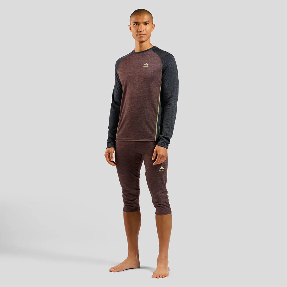 Купить Odlo 111292-30913-M Базовый слой с длинным рукавом Natural Performance Коричневый Fudge / Dark Grey Melange M 7ft.ru в интернет магазине Семь Футов