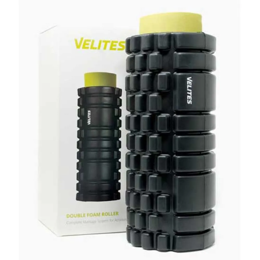Купить Velites bk-byjz-cliw массажный ролик Double Black / Yellow 40x12x12 7ft.ru в интернет магазине Семь Футов