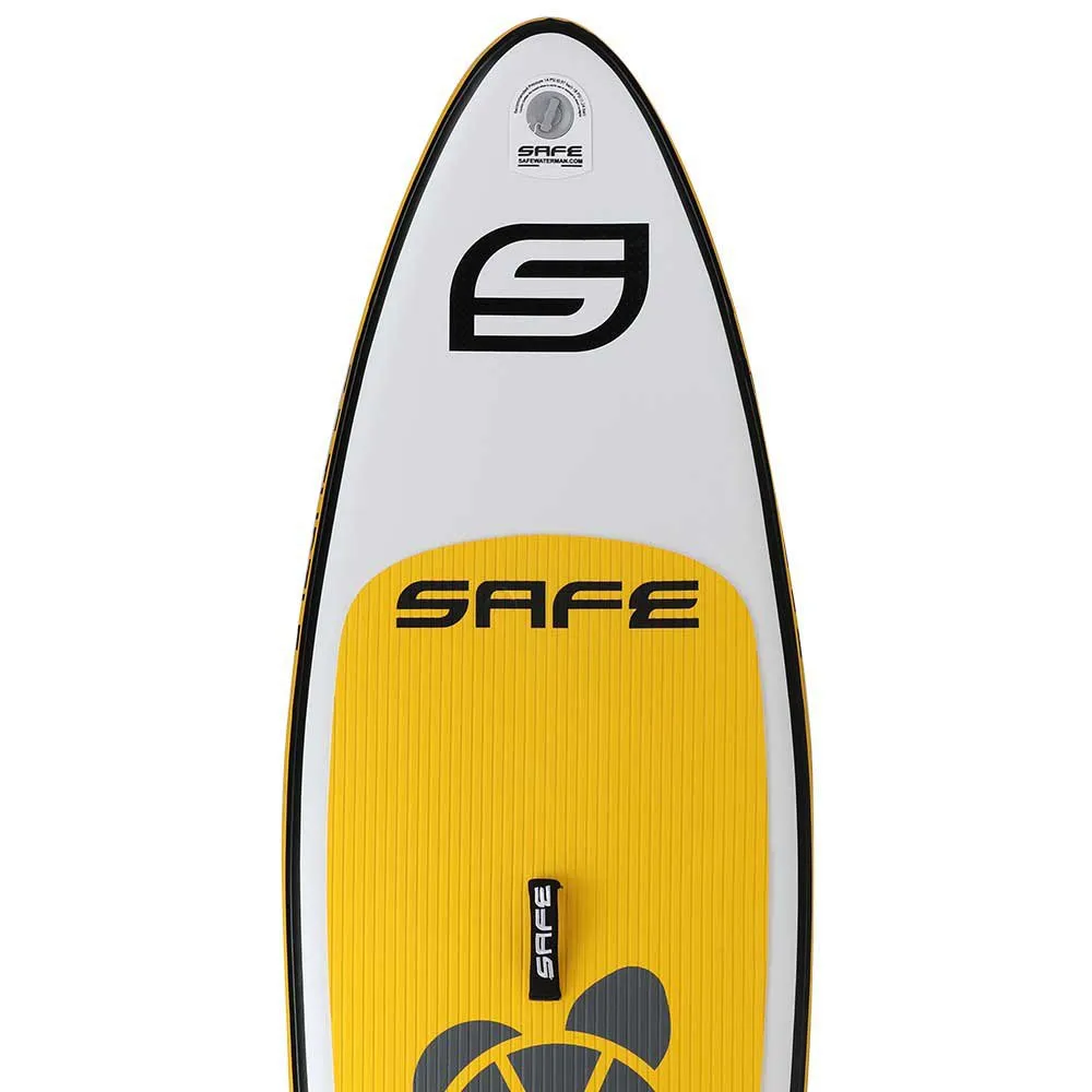 Купить Safe waterman hc100.020 Надувной комплект для падлбординга Turtle Fly 7´5´´ White / Yellow 132x56x35 226.1 cm 7ft.ru в интернет магазине Семь Футов