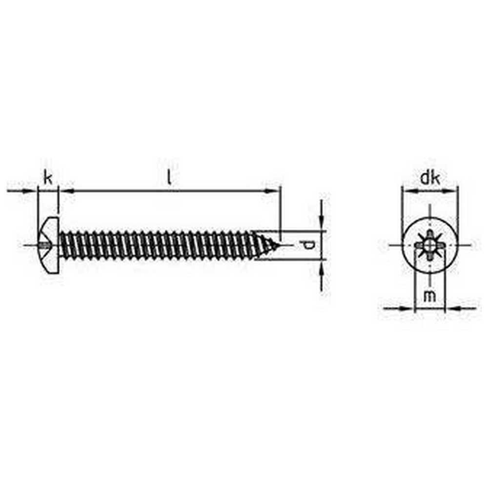 Купить Euromarine VIXVTC6338-25 A4 DIN 7981 6.3x38 mm Лист Винт 25 единицы Silver 7ft.ru в интернет магазине Семь Футов