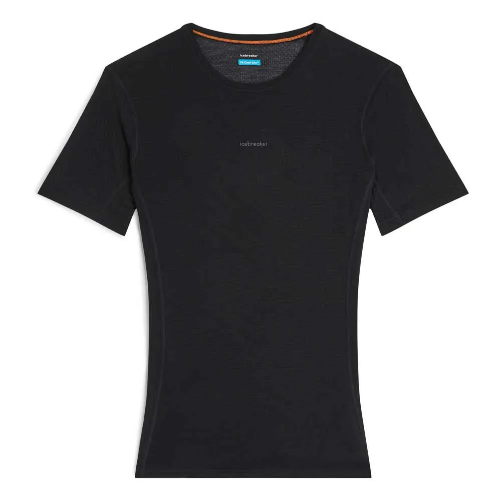 Купить Icebreaker 0a571f001/l Базовый слой с коротким рукавом Merino Blend 75 Cool-Lite™ Featherlight™ Crewe Black 30x25x2 7ft.ru в интернет магазине Семь Футов