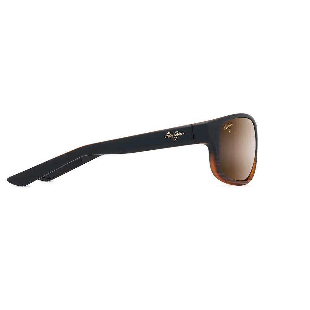 Купить Maui jim h840-25c-os поляризованные солнцезащитные очки Kaiwi Channel Dark Brown Stripe 20x10x10 HCL® Bronze/CAT3 7ft.ru в интернет магазине Семь Футов