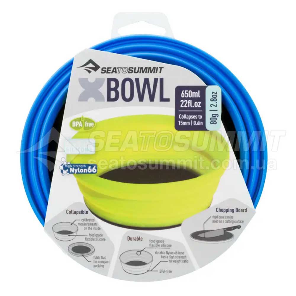 Купить Sea to summit AXBOWLNB X Чаша Голубой  Pacific Blue 650ml 7ft.ru в интернет магазине Семь Футов