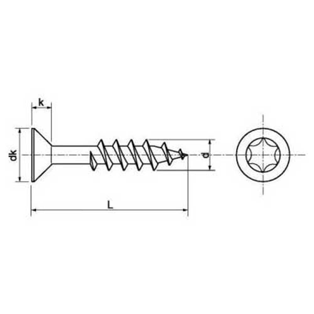 Купить Euromarine VIXVAP0430-50 9050 A4 4x30 mm Z Шуруп для ДСП 50 единицы Серебристый Grey 7ft.ru в интернет магазине Семь Футов