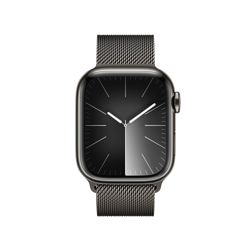 Купить Apple MRJA3QL/A Watch Series 9 GPS+Cellular 41 mm Черный  Graphite / Steel Milanese 7ft.ru в интернет магазине Семь Футов