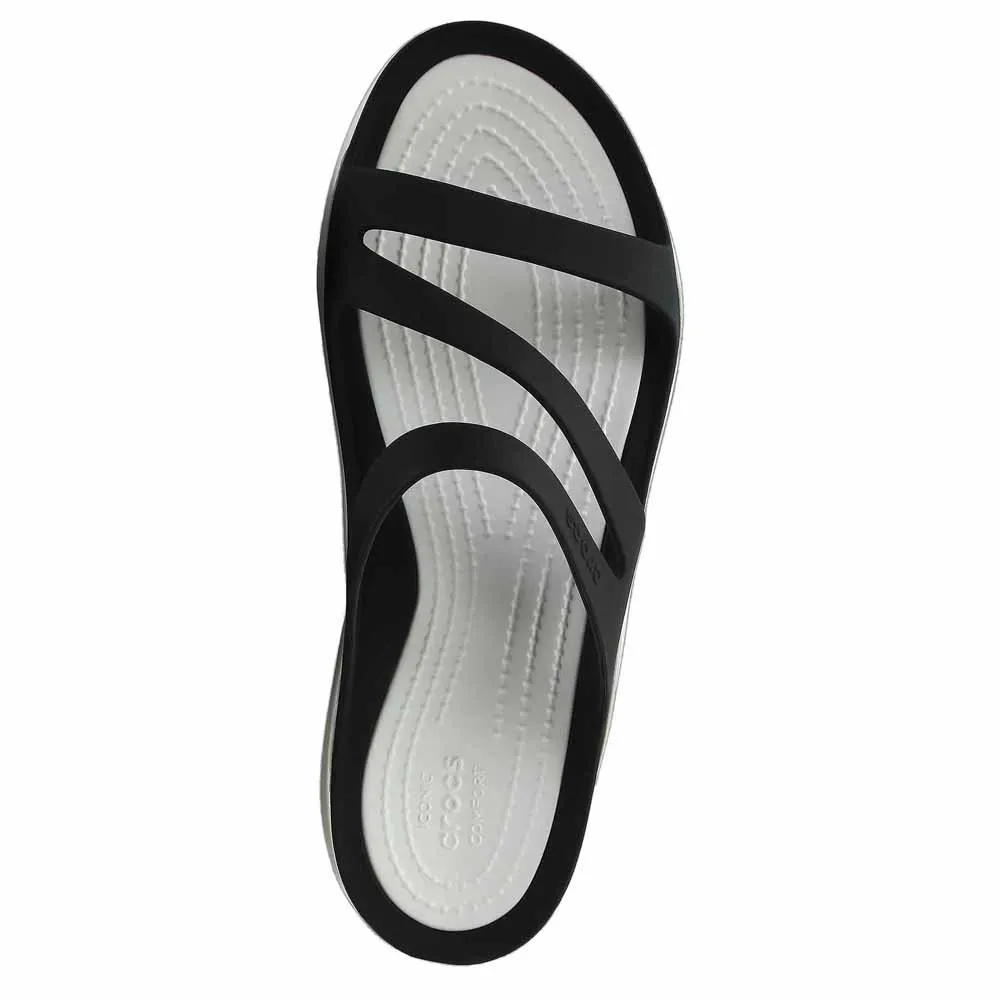 Купить Crocs 203998-066b-w10 Шлёпанцы Swiftwater Black / White 32x20x10 EU 41 7ft.ru в интернет магазине Семь Футов