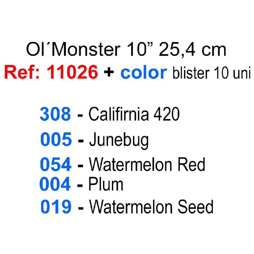 Купить Zoom bait 11026054 Ol´ Monster Мягкая приманка 266 mm Watermelon Red 7ft.ru в интернет магазине Семь Футов