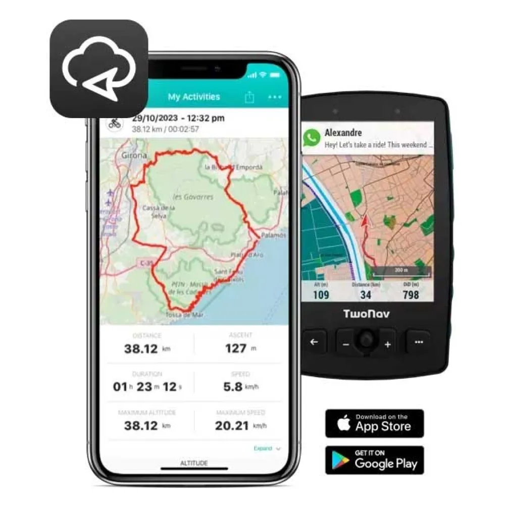 Купить TwoNav v1073b_2156_1842 GPS Aventura 2 Plus 32 GB + MicroSD 128 GB + Netherlands Black 15x10x5 7ft.ru в интернет магазине Семь Футов