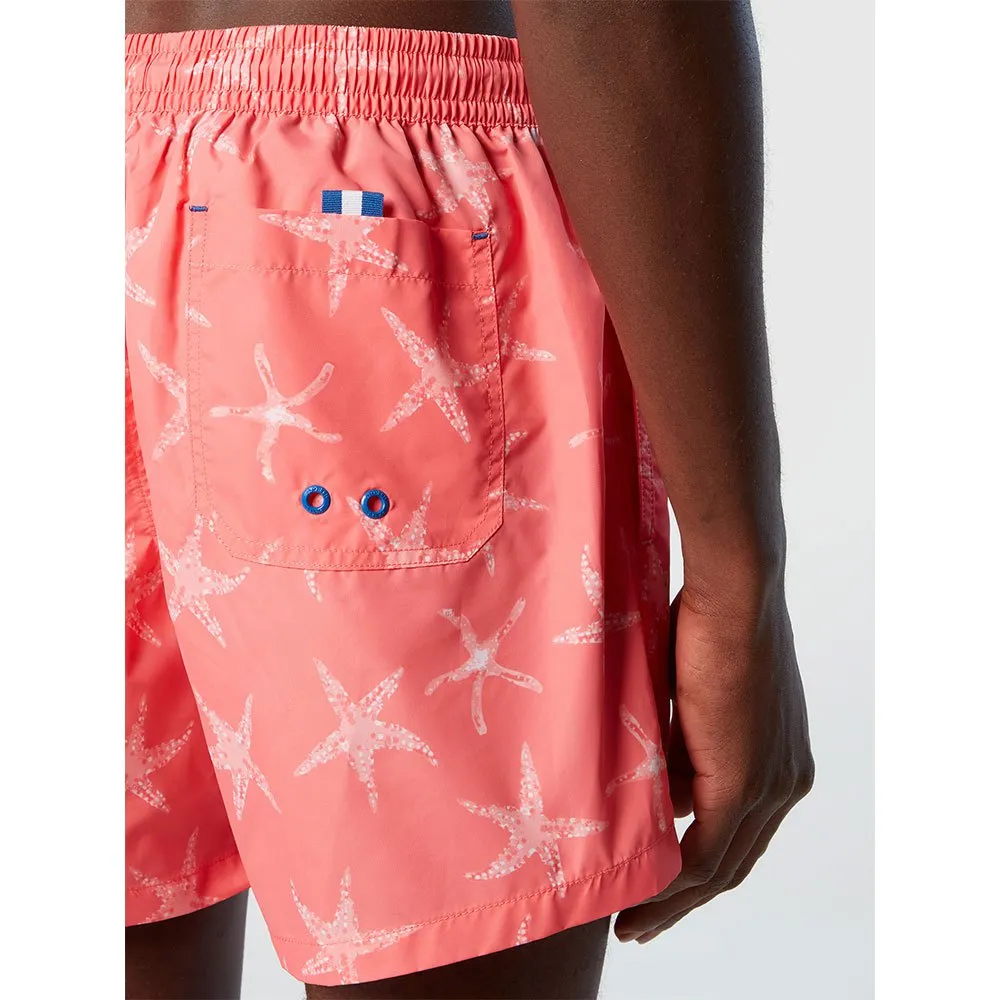 Купить North sails 673573-C011-L плавательные шорты Volley All Over Starfish Оранжевый Coral L 7ft.ru в интернет магазине Семь Футов