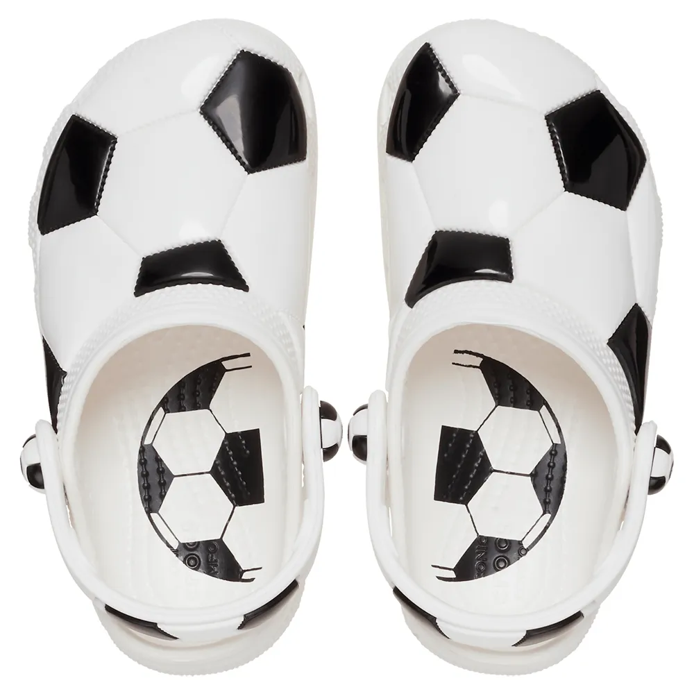 Купить Crocs 210023-103b-c8 Деревянные башмаки Classic Soccer Ball White / Black 35x25x15 EU 24 7ft.ru в интернет магазине Семь Футов