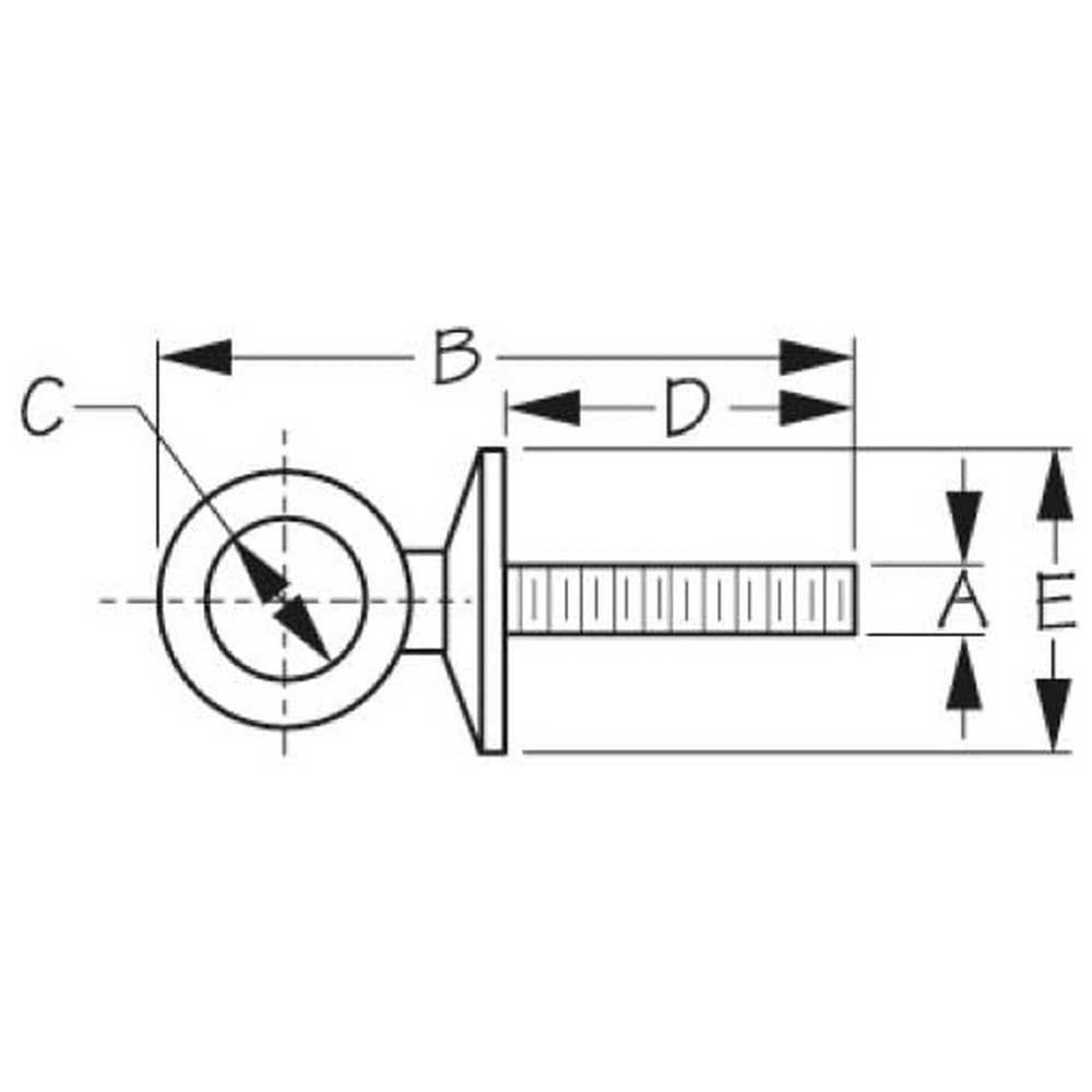 Купить Sea-dog line 354-0804831 Болт с проушиной Серебристый Grey 14.3 mm 7ft.ru в интернет магазине Семь Футов