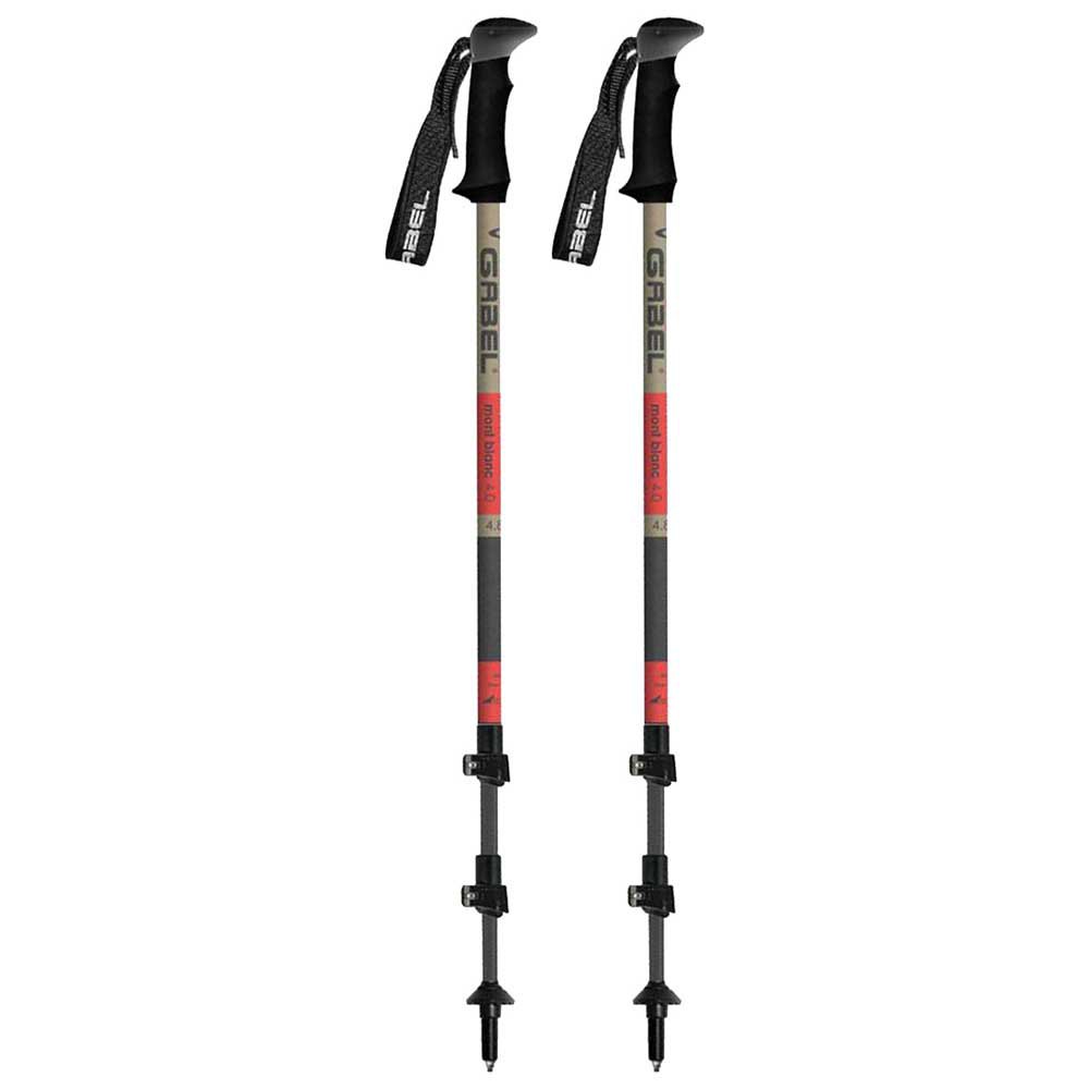 Купить Gabel 700843240 Montblanc 4.0 Alu Telescopic Поляки Зеленый Red 66-142 cm 7ft.ru в интернет магазине Семь Футов