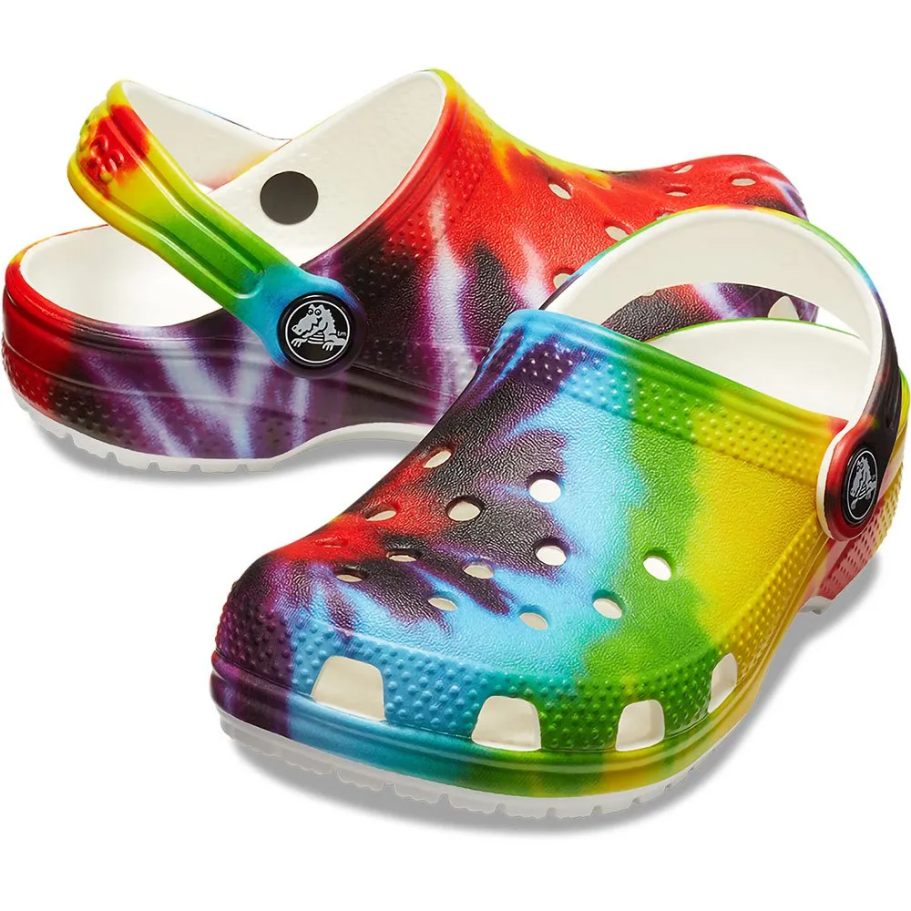 Купить Crocs 206994-90h-c8 Деревянные башмаки Classic Tie Dye Graphic Multi 35x25x15 EU 24 7ft.ru в интернет магазине Семь Футов