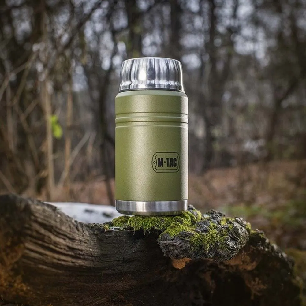 Купить M-tac un-r02-750a Термос со складной ложкой нержавеющая сталь 750ml Olive Green 10x22x11 7ft.ru в интернет магазине Семь Футов