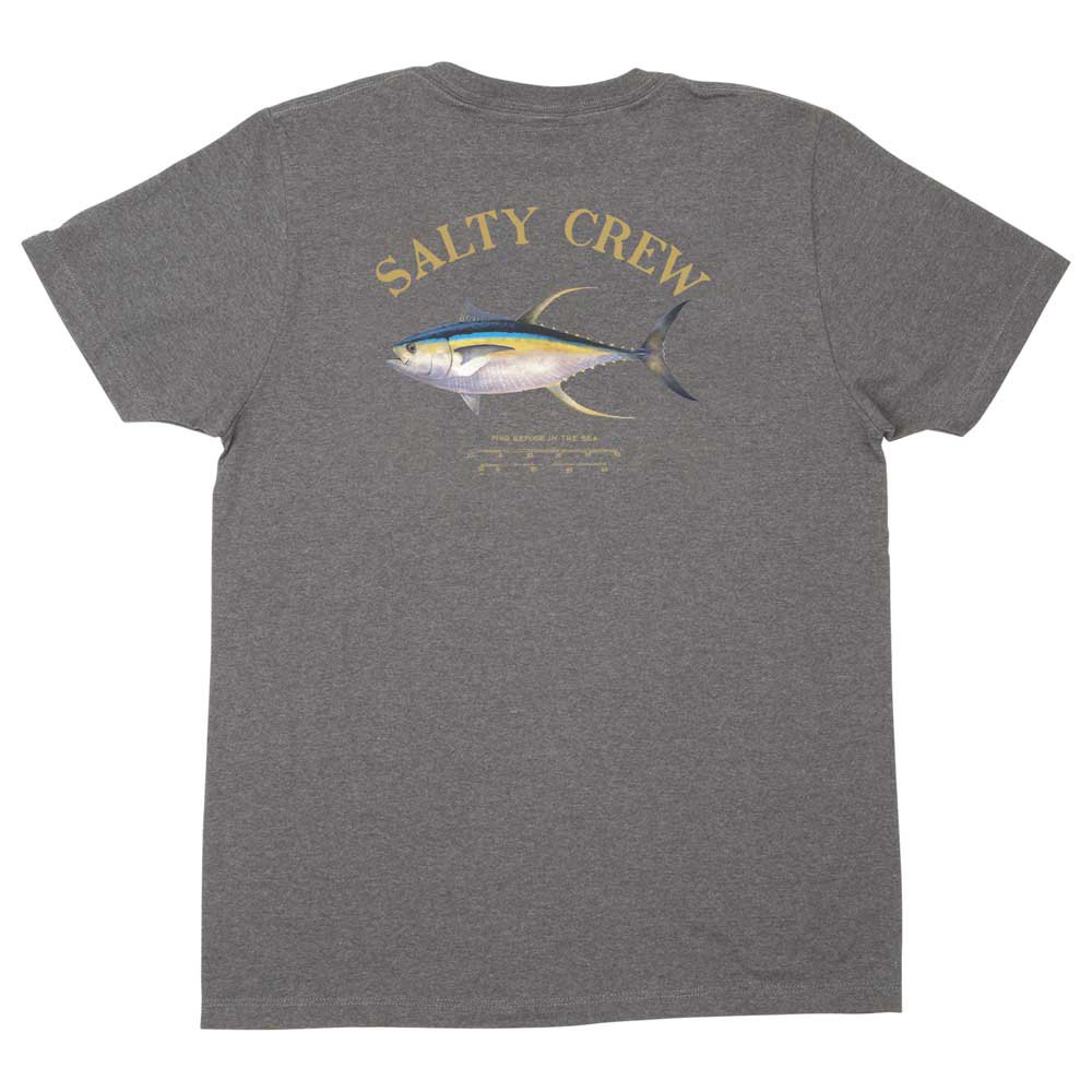 Купить Salty crew 20035039-HEAGRY-S Футболка с коротким рукавом Ahi Mount Серый Heather Grey S 7ft.ru в интернет магазине Семь Футов