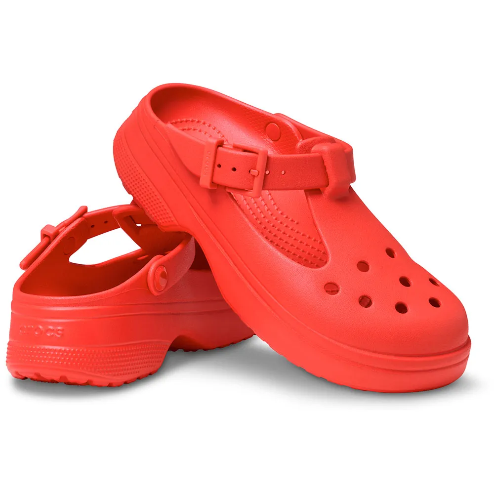 Купить Crocs 210581-6zr-m3/w5 Деревянные башмаки Classic Mary Jane Cherry Red 35x25x15 EU 34 7ft.ru в интернет магазине Семь Футов