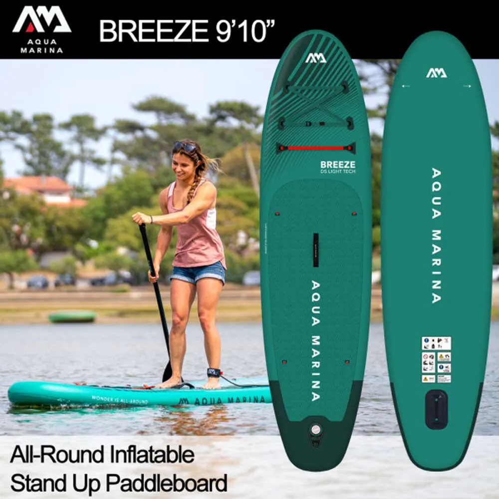Купить Aqua marina bt-23brp Надувной комплект для падлбординга Breeze 9´10´´ Silver Tree 44x26x95 300 cm 7ft.ru в интернет магазине Семь Футов