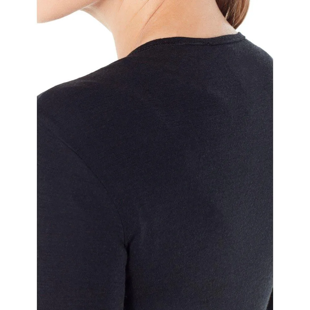 Купить Icebreaker 104471001xs Базовый слой с длинным рукавом 175 Everyday Crew Merino Black 30x25x3 7ft.ru в интернет магазине Семь Футов