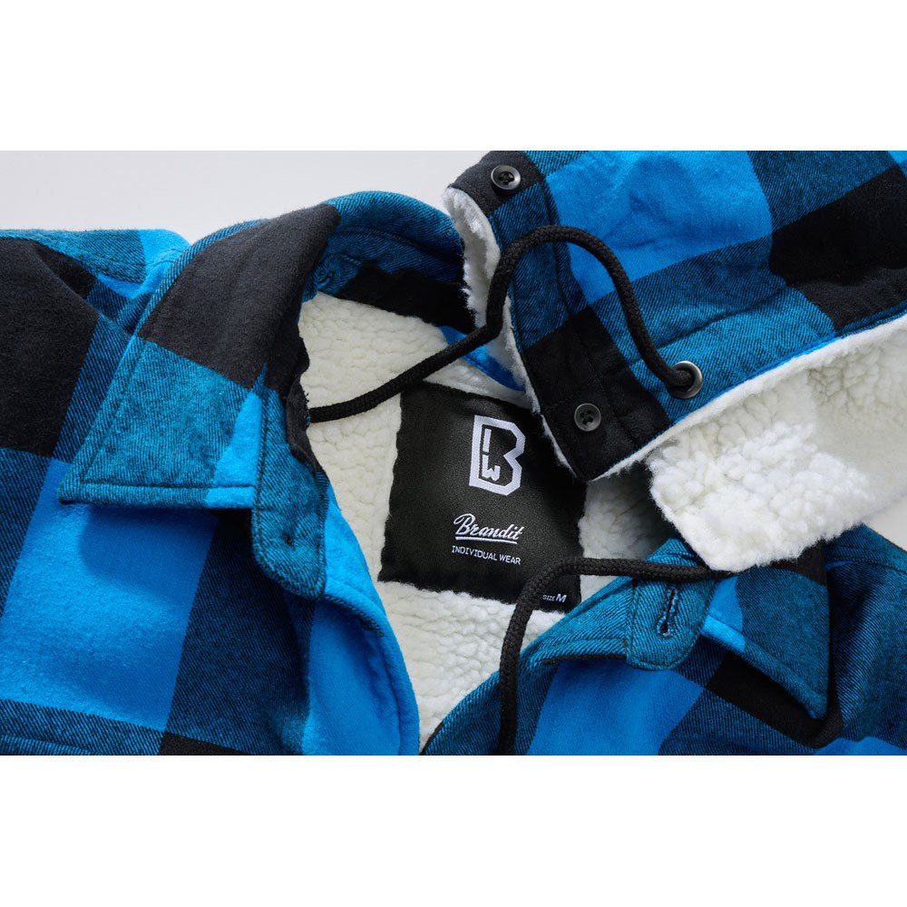 Купить Brandit 3172-183-XXL Куртка Lumberjack Голубой  Black / Blue 2XL 7ft.ru в интернет магазине Семь Футов