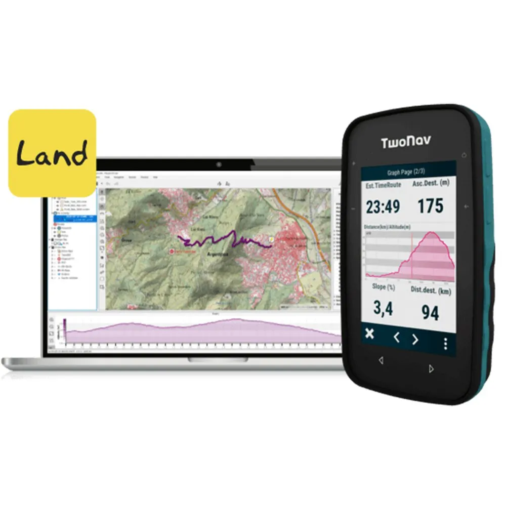 Купить TwoNav 8436043252427 Велокомпьютер Cross Plus GPS Серебристый Black 7ft.ru в интернет магазине Семь Футов