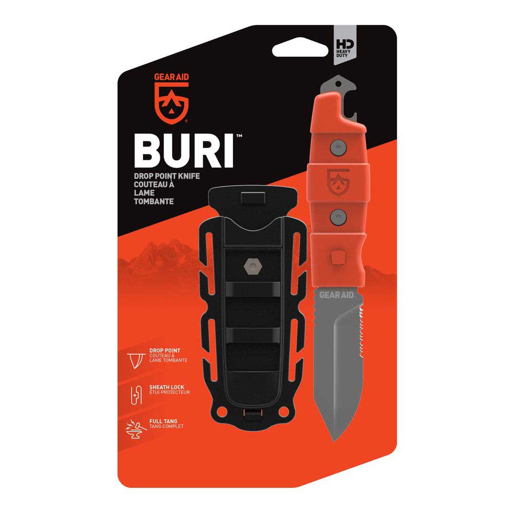 Купить Gear aid 62055 Buri™ Нож с выпадающим острием Серебристый Orange 7ft.ru в интернет магазине Семь Футов