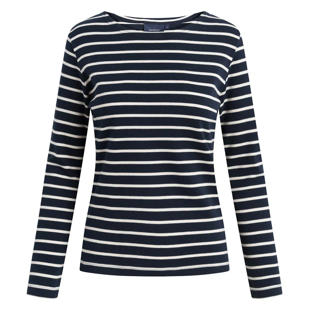 Купить Sea ranch 12-6-213-4017-3xl Футболка с длинным рукавом Antibes Sr Navy / Ecru 30x25x2 7ft.ru в интернет магазине Семь Футов