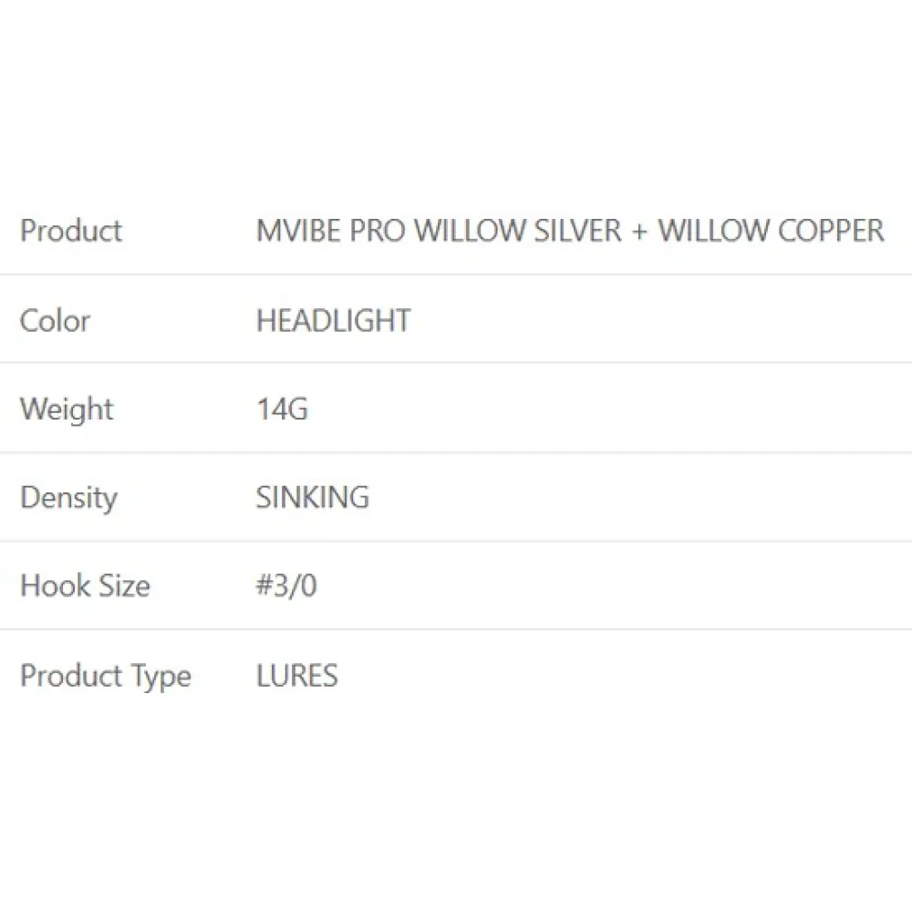 Купить Westin P248-122-014-UNIT Spinnerbait Mvibe Pro Willow Silver Willow Copper 3/0 14g Желтый Headlight 7ft.ru в интернет магазине Семь Футов