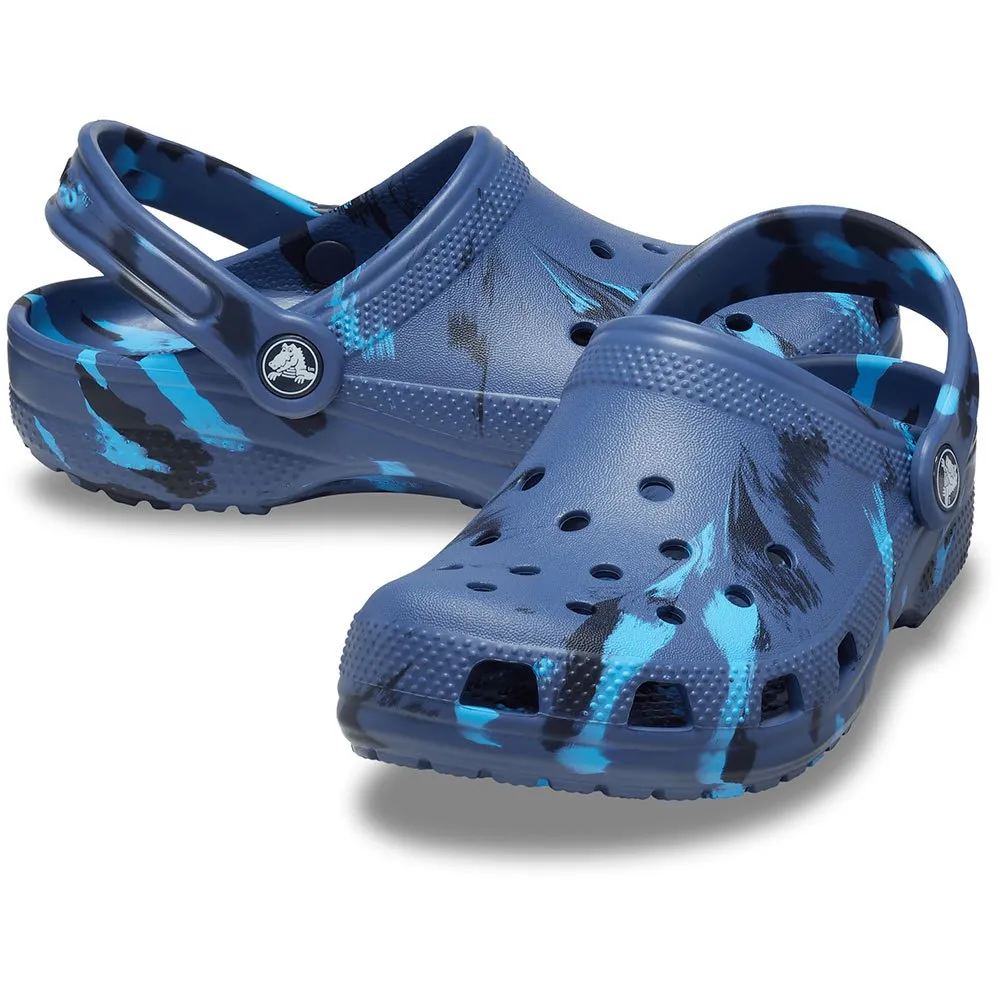 Купить Crocs 207464-4hq-j2 Деревянные башмаки Classic Marbled Navy / Multi 35x25x15 EU 33 7ft.ru в интернет магазине Семь Футов
