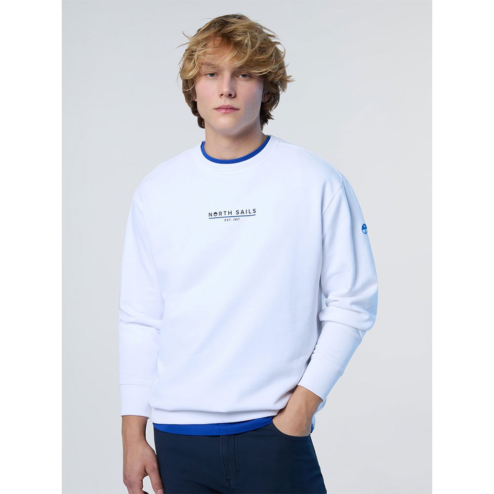 Купить North sails 691226-0101-L Свитер Свитер Basic Comfort Fit Голубой White L 7ft.ru в интернет магазине Семь Футов